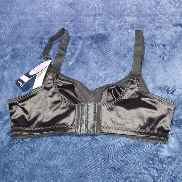 Comfort-U Bali Double Support Black Bra Size 38C. Retail $36.00. NWT. - Picture 2 of 7